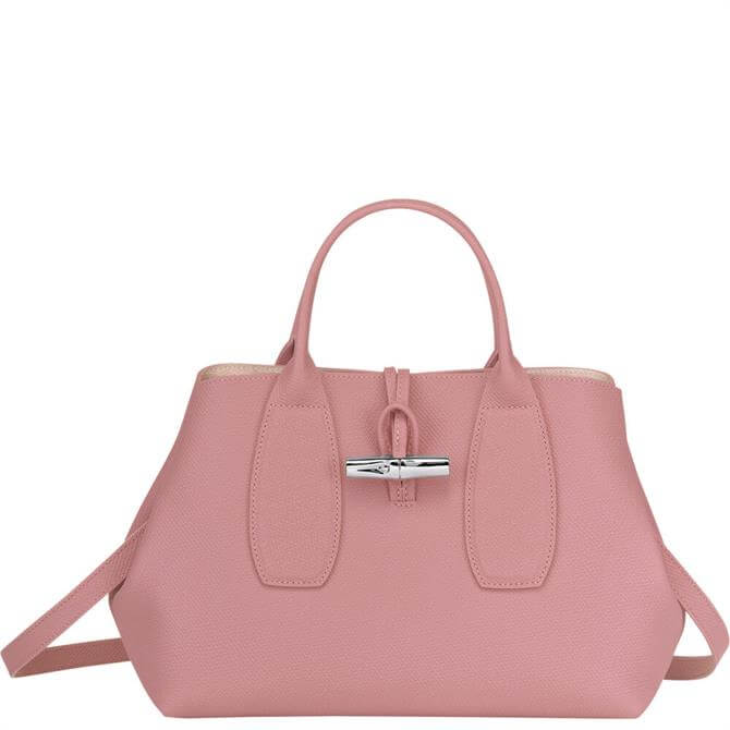 Longchamp Roseau Pink Top Handle Bag M